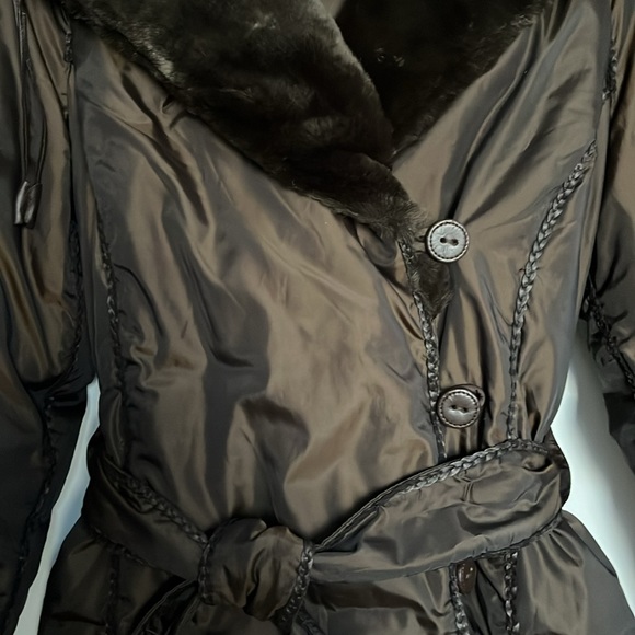 ZARA JACKET DOWN with faux fur collar and hood - Picture 2 of 13